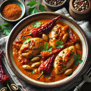 Poulet à la Sauce Romesco