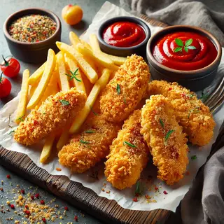 Tenders de poulet au parmesan à l'Airfryer