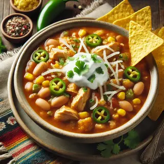 Chili blanc de poulet en mijoteuse