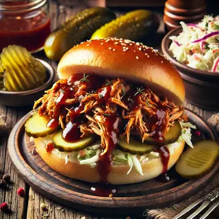 Effiloché de poulet barbecue en Crock-Pot