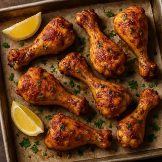 Pilons de poulet croustillants au four