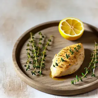 Poitrine de Poulet au Citron et au Thym